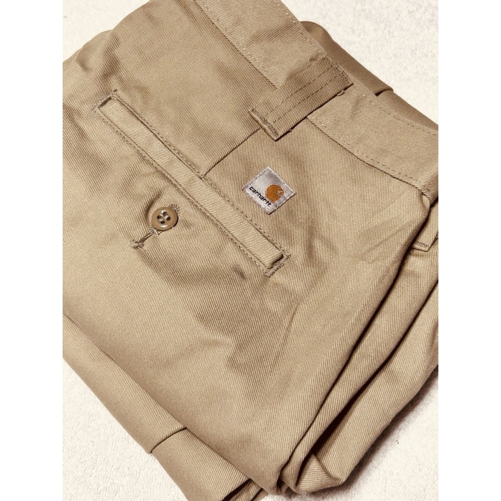 Carhartt B290 KHI Blended Twill Work Pants Chino Khaki 34x34 Discontinued VTG